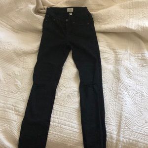 Black denim jeans